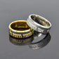 Israel Hebrew Etched Carving Engraved Stainless Steel Rings Fashion Jewelry