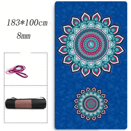 Extra Large Size Non-Slip Yoga Mat Natural Suede Quick Dry TPE Fitness Gymnastics Pilates Exercise Mat Picnic Mat Meditation Mat