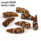 1/2pcs Prayer Mala Tibetan Mystical Dzi 3 Green Eyes Oval Beads DIY Bracelet Necklace Charms Findings For Jewelry Making 8x12mm