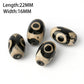 1/2pcs Prayer Mala Tibetan Mystical Dzi 3 Green Eyes Oval Beads DIY Bracelet Necklace Charms Findings For Jewelry Making 8x12mm