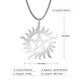 Skyrim Stainless Steel Shining Sun Pentagram Pendant Necklace Supernatural Dean Statement Box Chain Necklaces Couple Women Men