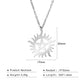 Skyrim Stainless Steel Shining Sun Pentagram Pendant Necklace Supernatural Dean Statement Box Chain Necklaces Couple Women Men