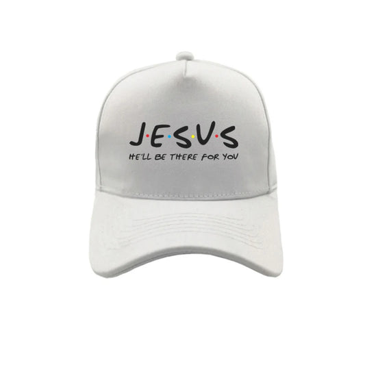 Jesus He'll Be There for You Friends Baseball Caps Men Women Outdoor Adjustable Snapback Religious Christian Hats MZ-362