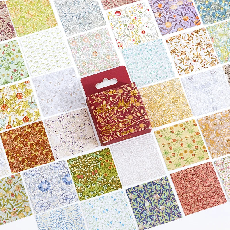Journamm 45pcs/lot World Famous Paintings Series Mini Box Stickers Scrapbooking Creative Decorative Stationery Sealing Stickers