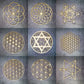 Wooden Flower Of Life Christmas Ornaments, Sacred Geometry Ornaments Home Decoration, Wood Sign Wall Art Seed of Life  Coaster