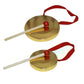 Hand Gong with Wooden Stick Traditional Chinese Folk Musical Instrument Toy for Kids Brass Copper Chapel Opera Percussion