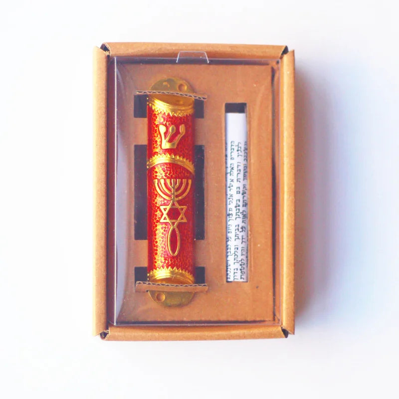 Mezuzah Case Home decor Mezuza With Torah parchment scroll Mezuzah