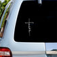 Faith Cross Decal Christian Religious Vinyl Sticker Car Window Decor ,  Women's Christian Laptop Decals for Apple MacBook Decor
