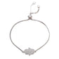 Juya Handmade Copper Adjustable Chains Micro Pave Zircon Enamel Greek Evil Eye Of Fatima Hamsa Hand Bracelets For Women Men