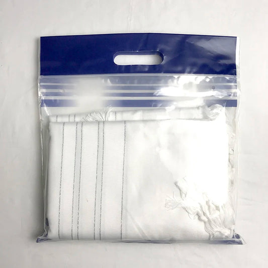 Tallit Israel Jewish Talit New Design White Color Polyester Large Size Prayer Shawl Tallit With Bag 140x190cm