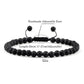 Adjustable Mini Natural Stone Lava Tiger Eye Beaded Bracelets & Bangle for Women Men Chakra Beads Braided Bracelet Charm Jewelry