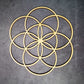 Wooden Flower Of Life Christmas Ornaments, Sacred Geometry Ornaments Home Decoration, Wood Sign Wall Art Seed of Life  Coaster