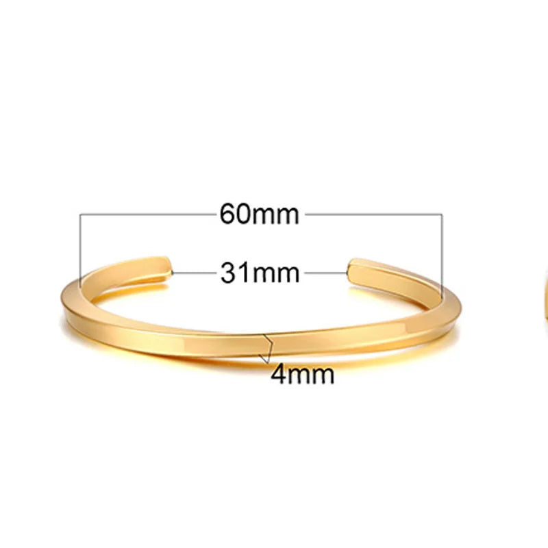 MEN TWISTED C BANGLE WITH SMALL WRIST MOBIUS BRACELET ANTIQUE SILVER COLOR STACKING CUFF BANGLE STAINLESS STEEL UNISEX JEWELRY