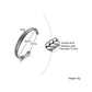 MEN TWISTED C BANGLE WITH SMALL WRIST MOBIUS BRACELET ANTIQUE SILVER COLOR STACKING CUFF BANGLE STAINLESS STEEL UNISEX JEWELRY