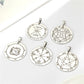 Key of Solomon Pendant for Necklace Stainless Steel Jewelry Amulet Mystical Moon Saturn Jupiter Sun Venus Mars Mercury Charms