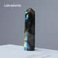 Runyangshi Crystal Point Prism Crafts Natural Stone Quartz Tower 36 Colors Energy Mineral Wand Home Decoration