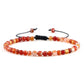 Adjustable Mini Natural Stone Lava Tiger Eye Beaded Bracelets & Bangle for Women Men Chakra Beads Braided Bracelet Charm Jewelry