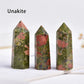 Runyangshi Crystal Point Prism Crafts Natural Stone Quartz Tower 36 Colors Energy Mineral Wand Home Decoration