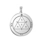 Key of Solomon Pendant for Necklace Stainless Steel Jewelry Amulet Mystical Moon Saturn Jupiter Sun Venus Mars Mercury Charms