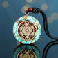 Orgonite Pendant Necklace Metatron Cube Resin Pendant Cosmic Healing Crystal Sacred Geometry Chakra Necklace Meditation Jewelry