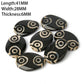 1/2pcs Prayer Mala Tibetan Mystical Dzi 3 Green Eyes Oval Beads DIY Bracelet Necklace Charms Findings For Jewelry Making 8x12mm