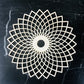 Wooden Flower Of Life Christmas Ornaments, Sacred Geometry Ornaments Home Decoration, Wood Sign Wall Art Seed of Life  Coaster