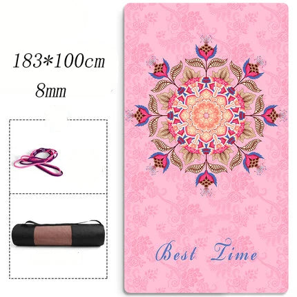 Extra Large Size Non-Slip Yoga Mat Natural Suede Quick Dry TPE Fitness Gymnastics Pilates Exercise Mat Picnic Mat Meditation Mat