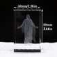 Church Souvenirs Crystal Cube Jesus 3D Quartz Crystals Laser Engraved Jesus Holy Statues Christian Decoration