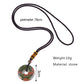 Reiki Healing Crystal Circle Donut Necklace Natural Amethyst Stone Amulet Lucky Coin Pendent Necklace Jewellry Gift Dropshipping