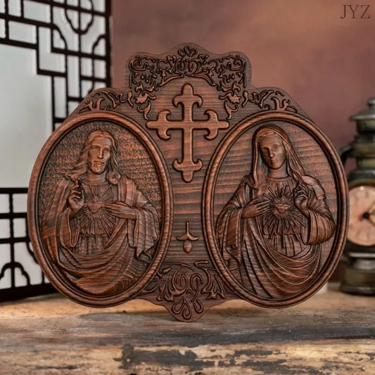 Vintage Catholic Religious Christ Sacred Heart of Jesus Home Living Wall Decor