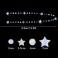 Iridescent Star Moon Circle Dot Hanging Garland Ramadan Eid Mubarak Decoration Twinkle Wedding Baby Shower Birthday Party Decor