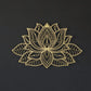 Iwa Motif Radiant Mandala Metal Wall Sculpture | Lotus Bloom Zen Decor | Halloween & Christmas Gift