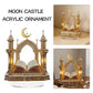 Multifunctional Exotic Architectural Ornament Exquisite Creative Desktop Accessories  Flat Home Moon Castle Acrylic Decoration