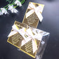 Hot Mirror Gold Custom Wedding Invitation Card,Acrylic Hebrew,Prayer Blessings,Candle Design Bar Mitzvah Wood,Souvenir,Tied Bow