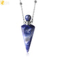 Crystal Perfume Necklace Natural Stone Cone Pendant Healing Clear Quartz Pendants Essentials Oil Diffuser Vial Necklaces H119