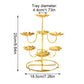 Golden Butter Lamp Holder Metal Lotus Light Cup Candlestick Living Room Restaurant Temples Buddhist Candle Stand Home Decoration