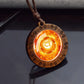 7Chakra Symbol Necklace Yoga Meditation Glass Dome Vintage Wooden Pendant Rope Chains Necklace Women Men Indian Buddhism Jewelry