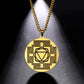 LIKGREAT Sri Yantra Mandala Pendant Necklace India Chakra  Meditation Spiritual Jewelry Stainless Steel Sacred Magic Talisman