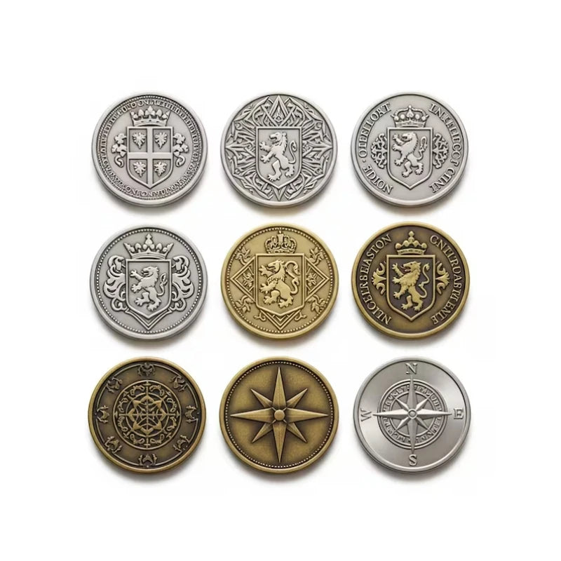 Custom Metal Coins Personalized 3D Metal Zinc Alloy Challenge Coins Diy Gold Silver Souvenir Coins Custom Commemorative Coins