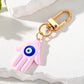 Turkish Blue Evil Eye Keychain Luckly Owl Elephant Butterfly Tortoise Charms With Key Holder Handbag Decorations For Women Men