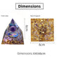 1.97inch Natural Resin Amethyst Pyramid - The Seven Chakras Balancing Tool, Meditation Healing Christmas Decoration