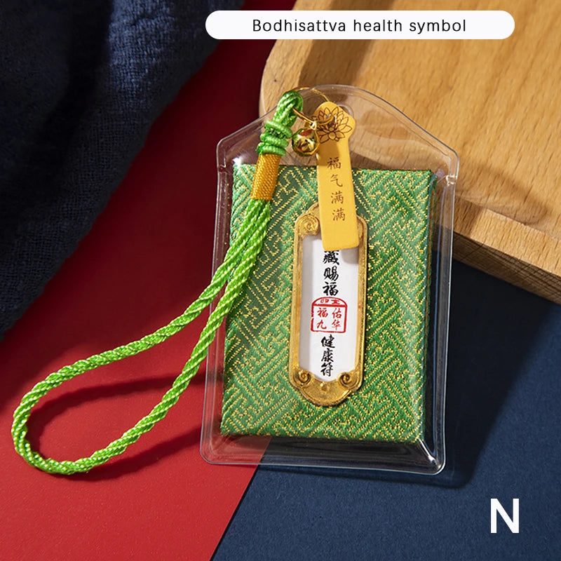 Buddhism Monastery Temple Guan Yin Buddha Efficacious Amulet Pendant Bless Family Safety Health Good Luck Career Gifts Lucky Bag