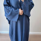 Summer Abaya Dubai Turkey Muslim Batwing Sleeves Islamic Clothing Women Hijabi Outwear Ramadan Eid Kaftan Open Front Kimono