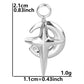 100% Stainless Steel Moon Pendants For Jewelry Making Supplies Various Luna Animal Wings Sun Star Eye Charms In Bulk Accessories
