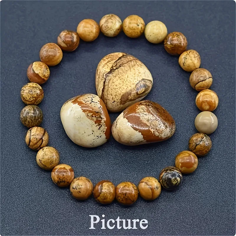 6/8mm Reiki Blue Apatite Bead Bracelet Men Women Natural Stone Blood Circulation Stimulate Enthusiasm Health Care Couple Jewelry