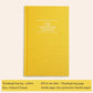 A5 Cloth Notebook Gratitude Book English Self Care Diary Daily Planner for Positive Mindfulness Practice