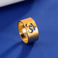 LIKGREAT Buddhism Indian Yoga Om Symbol Rings for Women Stainless Steel Supernatural Religious Talisman Amulet Jewelry Gifts New