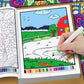 32 Pages Color By Number Mandala Coloring Book for Adults Relaxation Stress Relief Mindfulness Anti-Anxiety Therapy Gift