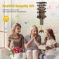 Outdoor Wind Chimes Handmade Natural Wooden & Metal Aluminum Tube Wind Bell Hanging Decor for Garden Courtyard Balcony Window