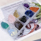 10PCs/Box Natural Crystal Rough Raw Set Energy Gemstones Rough Rocks And Mineral Chakra Stone With Box